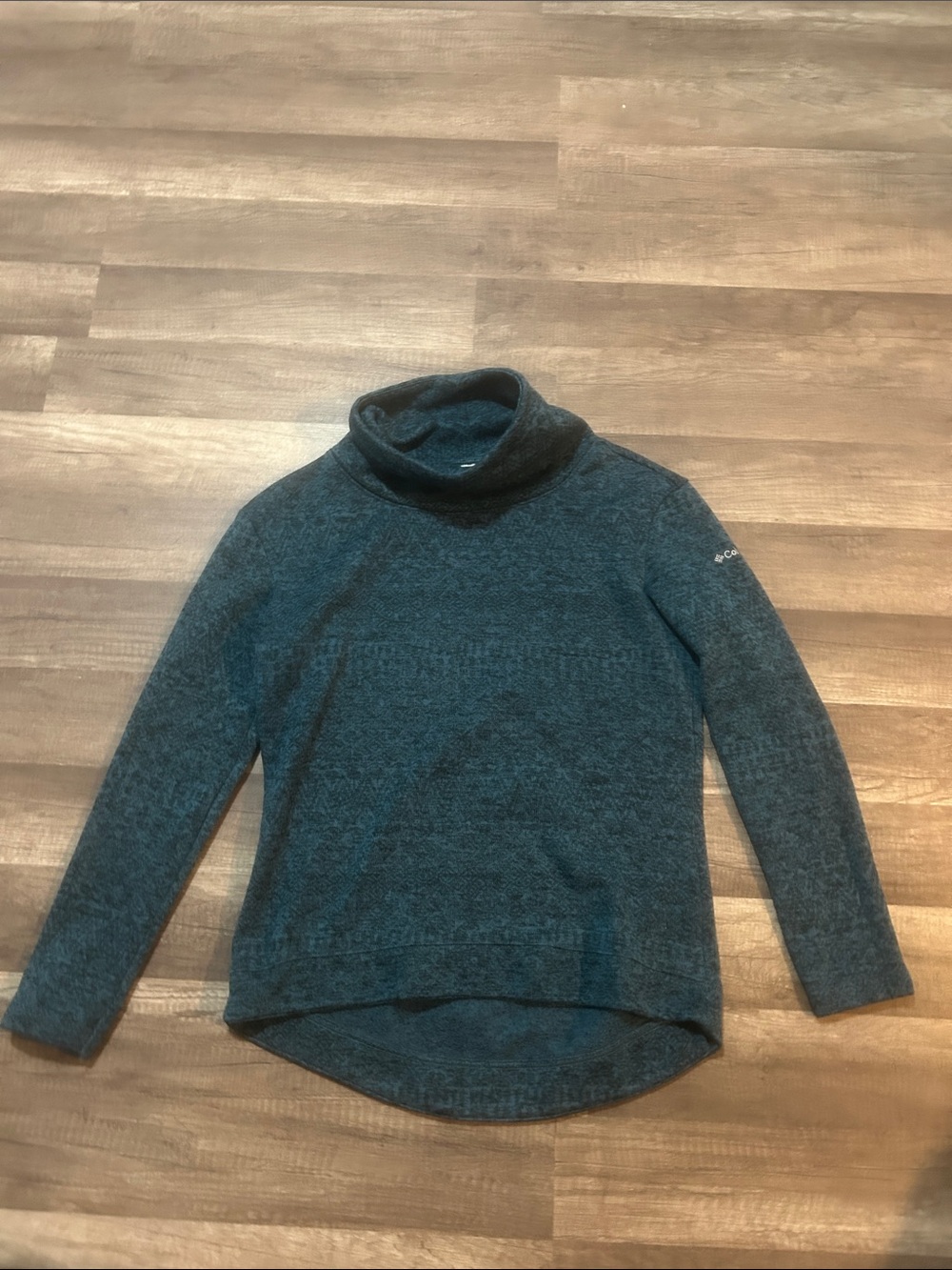 Columbia Women’s Dark Teal Cowl Neck Pullover Size Medium